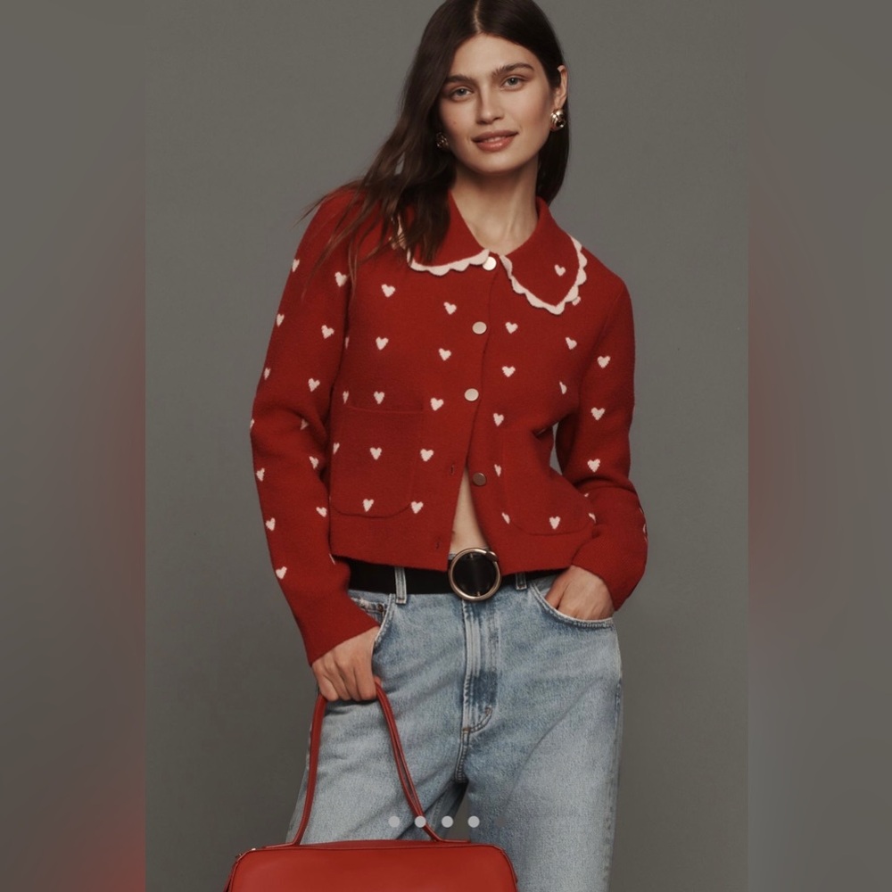 NVLT heart icon knit jacket